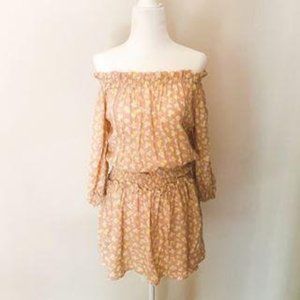 Off the shoulder print dress